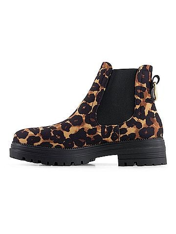 Andrea Women's Animal Print Chelsea Boots (view 2)