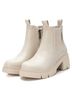 XTI White Women's Ankle Leather Booties Size 9 1/2 - photo 4