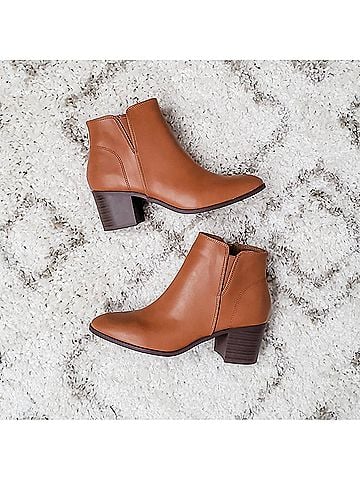 Qupid Women's Block Heel Booties (view 2)