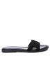 XTI Black Women's Braided Flat Sandals Size 6 - photo 1