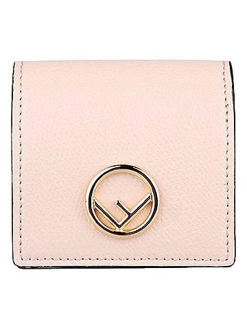 Fendi Women's Calf Leather F Logo Leather Coin Case Wallet (view 1)