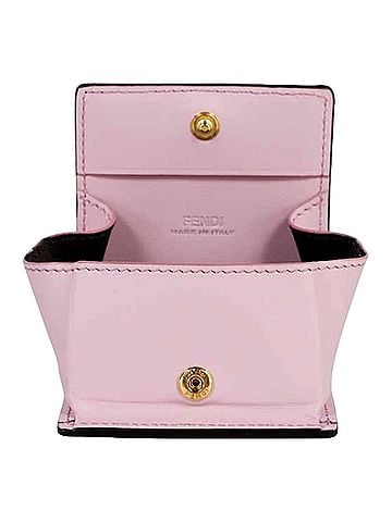 Fendi Women's Calf Leather F Logo Leather Coin Wallet (view 2)