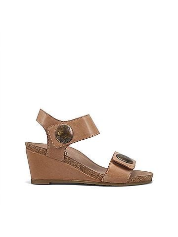Taos Women's Carousel 3 Leather Wedge Sandal (view 2)