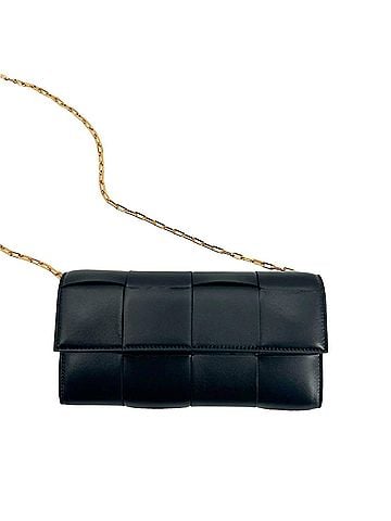 Bottega Veneta Women's Cassette Leather Chain Wallet (view 1)