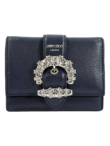 Jimmy Choo Women's Cheri Leather Trifold Card Case Walllet (view 1)