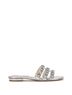 Jessica Simpson Silver Women's Detta Flat Sandal Size 6 1/2 - photo 1