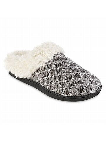 Isotoner Women's Diamond Sweater Knit Hoodback Slipper - Size: 7.5 - 8 (view 2)