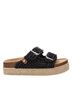 XTI Black Women's Double Strap Sandals Size 6 - photo 1