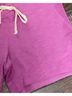 Monrow Purple Women's Drawstring Sweat Short Size L - photo 2