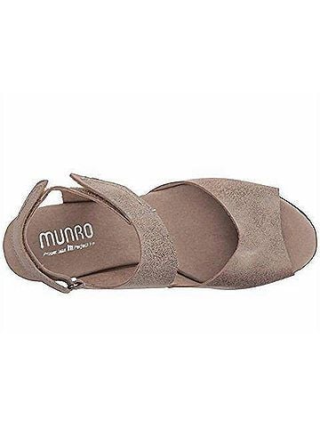 Munro American Women's Fabiana Metallic Nubuck Sandal (view 2)