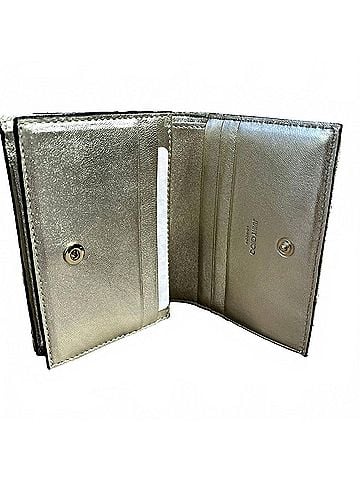 Jimmy Choo Women's Farone Metallic Leather Card Case Wallet (view 2)