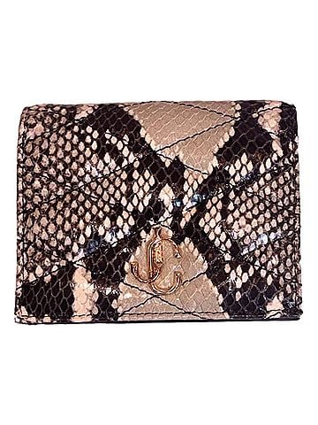 Jimmy Choo Women's Farone Animal Print Leather Card Case Wallet (view 1)