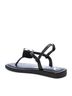 XTI Black Women's Flat Diamond Sandals Size 5 - photo 3