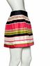Milly 100% Silk 96% Cotton 4% Lycra 100% Silk Stripes Black Pink Silk Skirt Size 2 - photo 10
