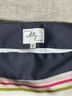Milly 100% Silk 96% Cotton 4% Lycra 100% Silk Stripes Black Pink Silk Skirt Size 2 - photo 7