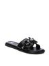 XTI Black Women's Flat Sandals Size 6 - photo 2