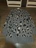 Lovers + Friends Animal Print Gray Black Ivory Pullover Sweater Size L - photo 4