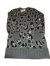 Lovers + Friends Animal Print Gray Black Ivory Pullover Sweater Size L - photo 1