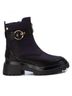 XTI Black Women's Front Zip Biker Boots Size 5 1/2 - photo 2