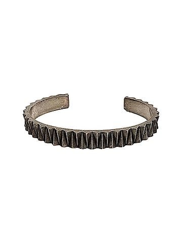 Saint Laurent Women's Gear Large Gunmetal Bracelet (view 1)