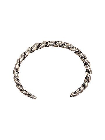 Saint Laurent Women's Gunmetal Chain Link Cuff Bracelet (view 2)