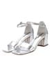 XTI Silver Women's Heeled Sandals Refresh Size 6 - photo 4