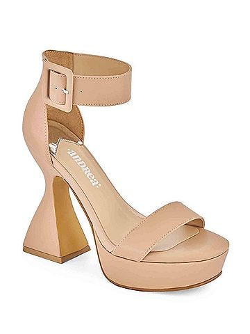 Andrea Women's High Cone Heel Ankle Strap Sandal (view 2)