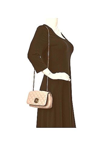 Versace Women's La Medusa Nappa Quilted Leather Chain Small Crossbody Bag (view 2)