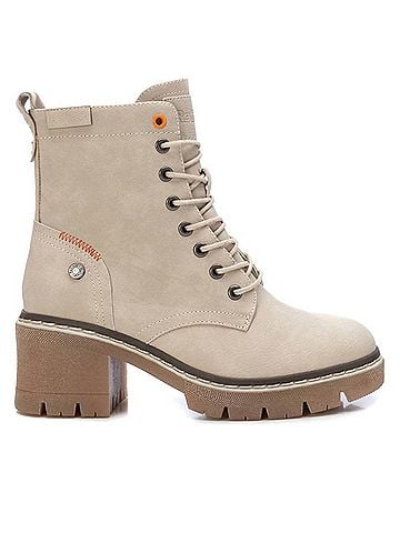 XTI Women's Lace-Up Heeled Booties (view 1)