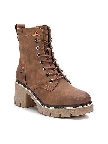XTI Women's Lace-Up Heeled Booties (view 2)