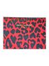 Saint Laurent Red Women's Leopard Printed Medium Pouch One size - photo 3