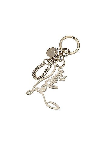Christian Louboutin Women's Logo Gold And Crystal Keyring (view 2)