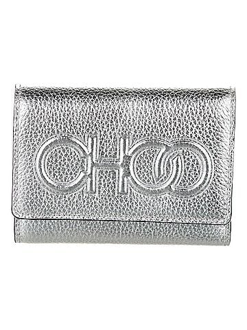 Jimmy Choo Women's Loni Leather Embossed Logo Tri-Fold Card Case Wallet (view 1)