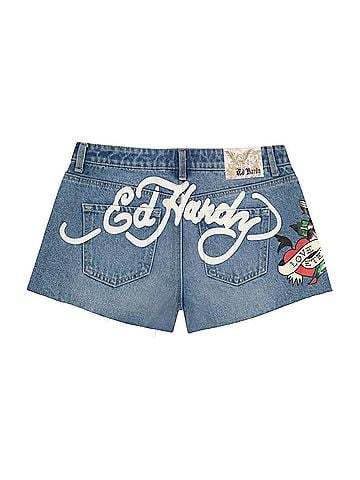Ed Hardy Women's Love Eternal Denim Short (view 2)