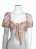 Bardot 100% Cotton 100% Cotton Floral White Orange Tank Top Size 6 - photo 4