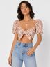 Bardot 100% Cotton 100% Cotton Floral White Orange Tank Top Size 6 - photo 3