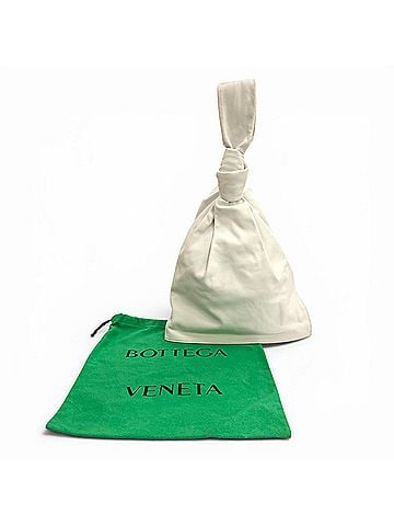 Bottega Veneta BOTTEGA VENETA Mini The Twist Leather Handbag, White, Made in Italy, Women's, with Dust Bag (view 2)