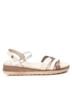 XTI White Women's Low Wedge Sandals Size 5 1/2 - photo 1