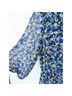 Saint + Sofia 100% Polyester Damask Blue Purple Casual Dress Size 8 - photo 5