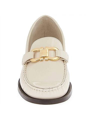 Salvatore Ferragamo Women's Maryan Bit Patent Leather Loafer Shoes (view 2)