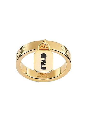 Fendi Women's Master Key Pendant Metal Medium Fashion Ring (view 1)