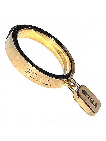 Fendi Women's Master Key Pendant Metal Medium Fashion Ring (view 2)