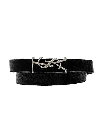 Saint Laurent Women's Monogram Leather Bracelet (view 1)