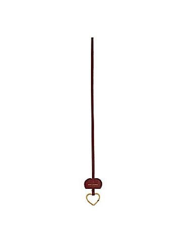Saint Laurent Women's Opyum Patent Leather Heart Keyring Necklace (view 1)