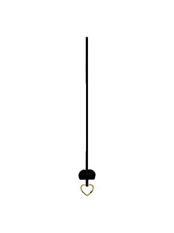 Saint Laurent Women's Patent Leather Heart Keyring Necklace (view 1)