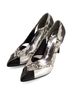 Andrea Silver Women's Premium High Heels Python Stilettos Pumps Size 5 - photo 3