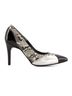 Andrea Silver Women's Premium High Heels Python Stilettos Pumps Size 7 - photo 1