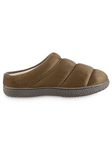 Isotoner Women's Recycled Microsuede Puffer Clog Slipper - Size: 7 - 8 (view 1)