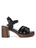 XTI Black Women's Refresh Strappy Sandals Size 6 - photo 1