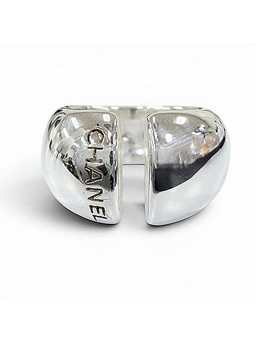 Chanel CHANEL 925 Logo Design Ring, Silver Accessory, Weight 18.8g, Women's (view 1)